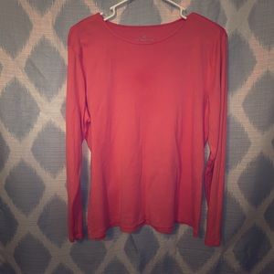Liz Claiborne Coral Long Sleeve Shirt Size XL
